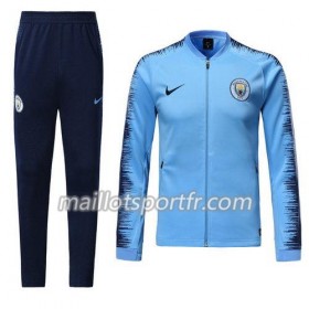 Manchester City Ensemble Vestes d'entrainement Bleu 2018/19